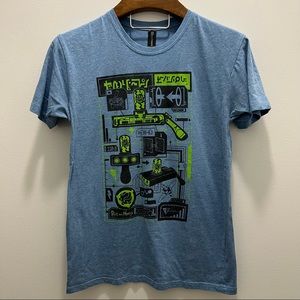 Lootcrate Rick and Morty t-shirt, short sleeve, mens medium